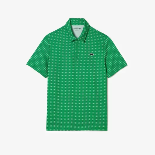 Lacoste Golf-Men'S Golf Printed Recycled Polyester Polo Shirt