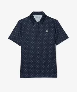 Lacoste Golf-Men'S Golf Printed Recycled Polyester Polo Shirt