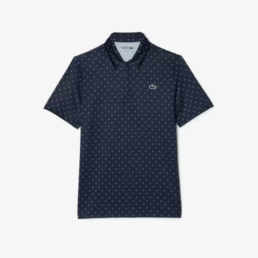 Lacoste Golf-Men'S Golf Printed Recycled Polyester Polo Shirt