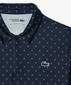 Lacoste Golf-Men'S Golf Printed Recycled Polyester Polo Shirt