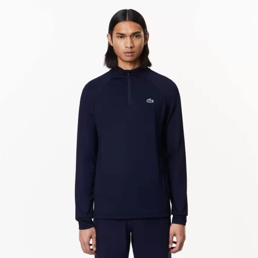 Lacoste Golf-Men'S Golf Sweatshirt With Inset Crew Neck