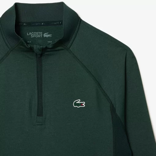 Lacoste Golf-Men'S Golf Sweatshirt With Inset Crew Neck