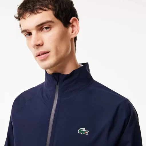 Lacoste Golf-Men'S Golf Zip-Close Waterproof Windbreaker