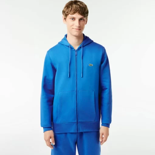 Lacoste Sweatshirts-Men'S Kangaroo Pocket Fleece Zipped Hoodie