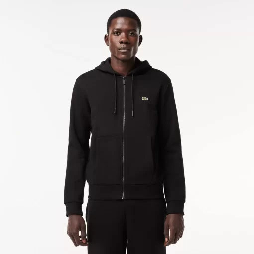 Lacoste Sweatshirts-Men'S Kangaroo Pocket Fleece Zipped Hoodie