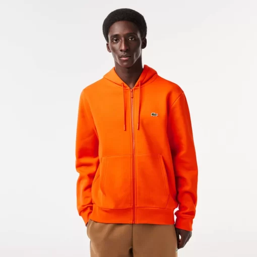 Lacoste Sweatshirts-Men'S Kangaroo Pocket Fleece Zipped Hoodie