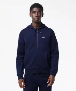 Lacoste Sweatshirts-Men'S Kangaroo Pocket Fleece Zipped Hoodie