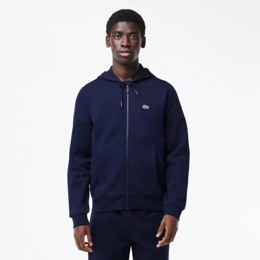 Lacoste Sweatshirts-Men'S Kangaroo Pocket Fleece Zipped Hoodie