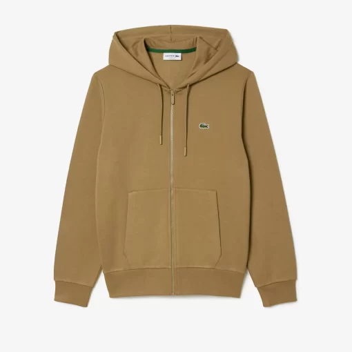 Lacoste Sweatshirts-Men'S Kangaroo Pocket Fleece Zipped Hoodie