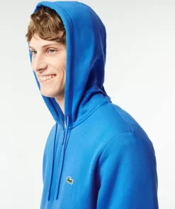 Lacoste Sweatshirts-Men'S Kangaroo Pocket Fleece Zipped Hoodie