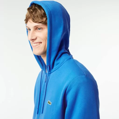 Lacoste Sweatshirts-Men'S Kangaroo Pocket Fleece Zipped Hoodie