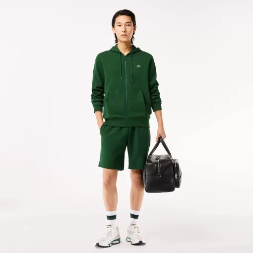 Lacoste Sweatshirts-Men'S Kangaroo Pocket Fleece Zipped Hoodie