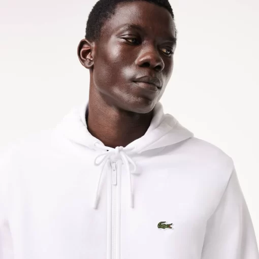 Lacoste Sweatshirts-Men'S Kangaroo Pocket Fleece Zipped Hoodie