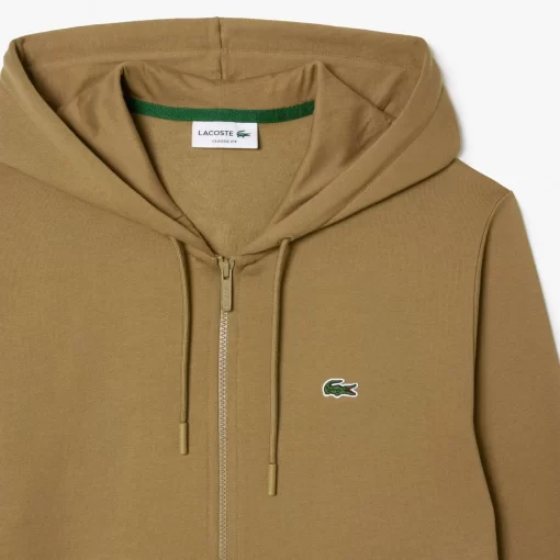 Lacoste Sweatshirts-Men'S Kangaroo Pocket Fleece Zipped Hoodie