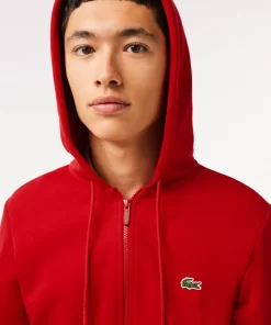 Lacoste Sweatshirts-Men'S Kangaroo Pocket Fleece Zipped Hoodie