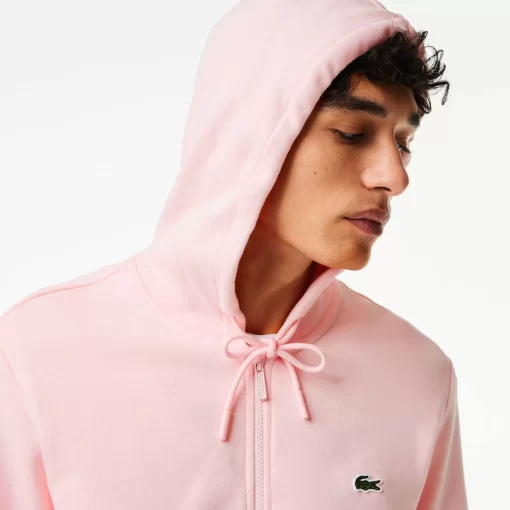 Lacoste Sweatshirts-Men'S Kangaroo Pocket Fleece Zipped Hoodie