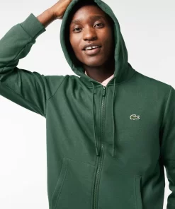 Lacoste Sweatshirts-Men'S Kangaroo Pocket Fleece Zipped Hoodie