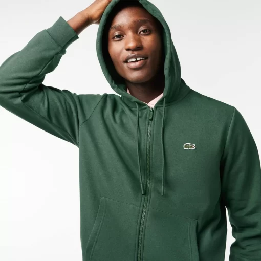 Lacoste Sweatshirts-Men'S Kangaroo Pocket Fleece Zipped Hoodie