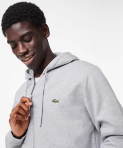 Lacoste Sweatshirts-Men'S Kangaroo Pocket Fleece Zipped Hoodie