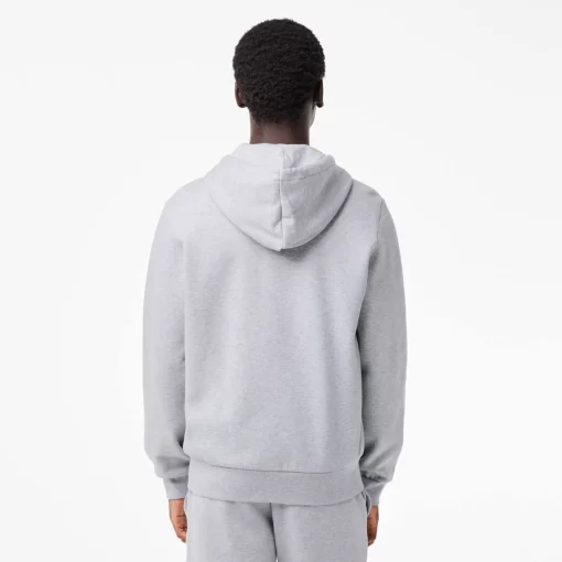 Lacoste Sweatshirts-Men'S Kangaroo Pocket Fleece Zipped Hoodie