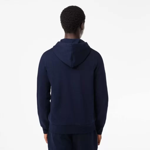 Lacoste Sweatshirts-Men'S Kangaroo Pocket Fleece Zipped Hoodie