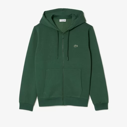 Lacoste Sweatshirts-Men'S Kangaroo Pocket Fleece Zipped Hoodie