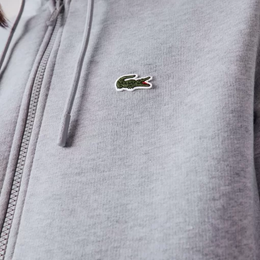 Lacoste Sweatshirts-Men'S Kangaroo Pocket Fleece Zipped Hoodie