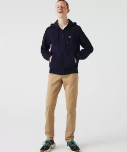 Lacoste Sweatshirts-Men'S Kangaroo Pocket Fleece Zipped Hoodie