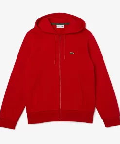 Lacoste Sweatshirts-Men'S Kangaroo Pocket Fleece Zipped Hoodie