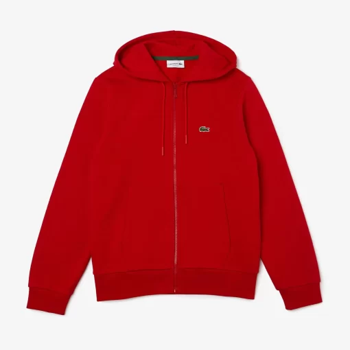 Lacoste Sweatshirts-Men'S Kangaroo Pocket Fleece Zipped Hoodie