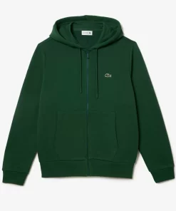 Lacoste Sweatshirts-Men'S Kangaroo Pocket Fleece Zipped Hoodie