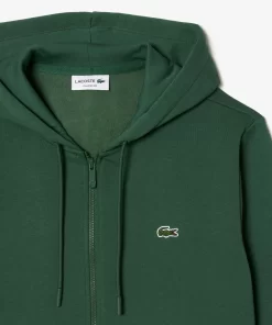 Lacoste Sweatshirts-Men'S Kangaroo Pocket Fleece Zipped Hoodie