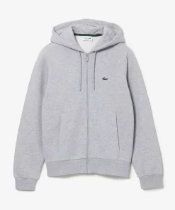 Lacoste Sweatshirts-Men'S Kangaroo Pocket Fleece Zipped Hoodie