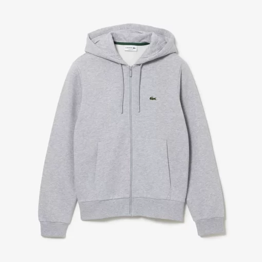 Lacoste Sweatshirts-Men'S Kangaroo Pocket Fleece Zipped Hoodie