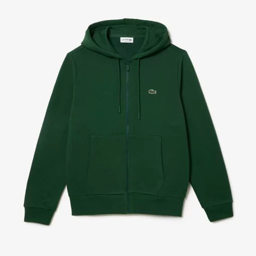 Lacoste Sweatshirts-Men'S Kangaroo Pocket Fleece Zipped Hoodie