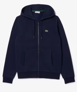 Lacoste Sweatshirts-Men'S Kangaroo Pocket Fleece Zipped Hoodie