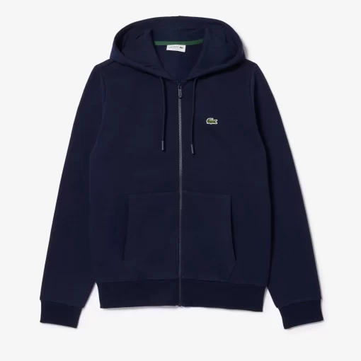 Lacoste Sweatshirts-Men'S Kangaroo Pocket Fleece Zipped Hoodie