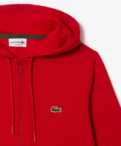 Lacoste Sweatshirts-Men'S Kangaroo Pocket Fleece Zipped Hoodie