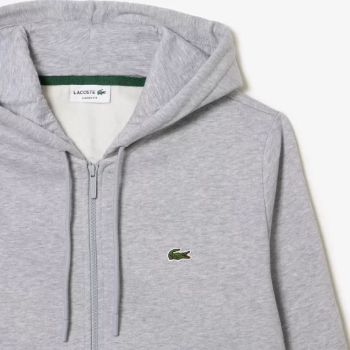 Lacoste Sweatshirts-Men'S Kangaroo Pocket Fleece Zipped Hoodie