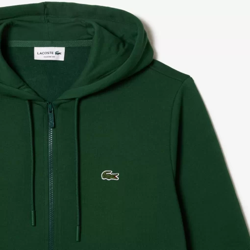 Lacoste Sweatshirts-Men'S Kangaroo Pocket Fleece Zipped Hoodie