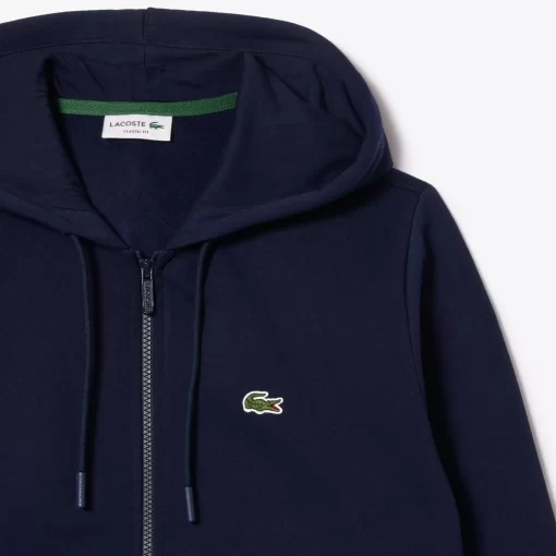 Lacoste Sweatshirts-Men'S Kangaroo Pocket Fleece Zipped Hoodie