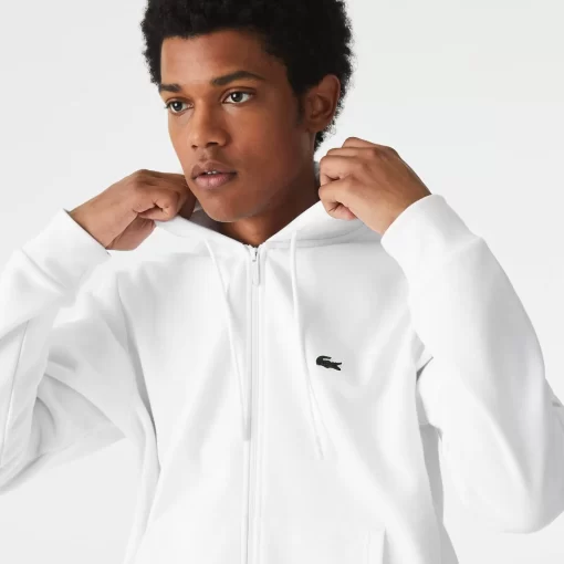 Lacoste Sweatshirts-Men'S Kangaroo Pocket Fleece Zipped Hoodie