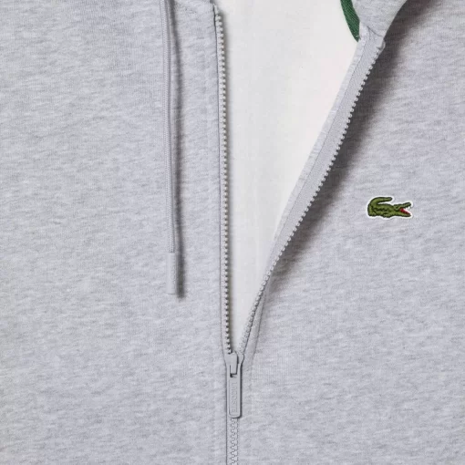 Lacoste Sweatshirts-Men'S Kangaroo Pocket Fleece Zipped Hoodie