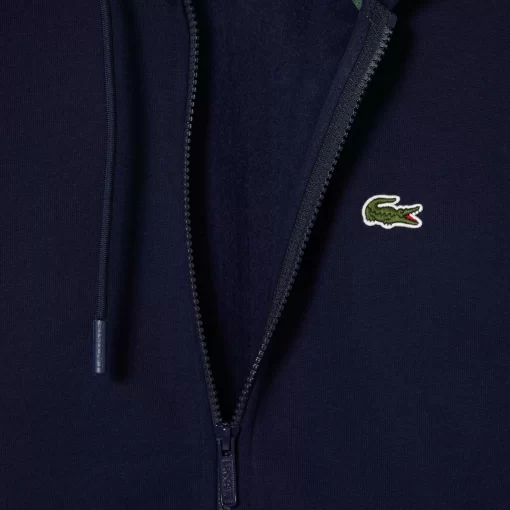 Lacoste Sweatshirts-Men'S Kangaroo Pocket Fleece Zipped Hoodie