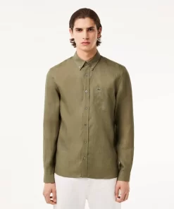 Lacoste Shirts-Men'S Linen Shirt