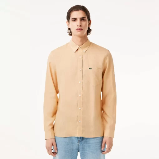 Lacoste Shirts-Men'S Linen Shirt