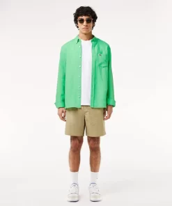 Lacoste Shirts-Men'S Linen Shirt