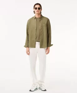 Lacoste Shirts-Men'S Linen Shirt