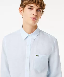 Lacoste Shirts-Men'S Linen Shirt