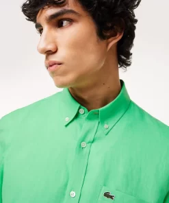 Lacoste Shirts-Men'S Linen Shirt